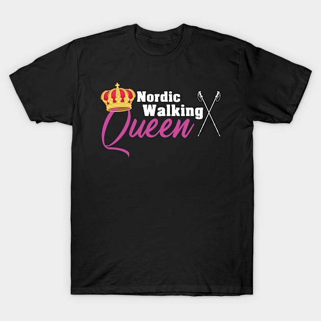 Nordic Walking Queen Geschenk T-Shirt by UNKREATIVDESIGNS